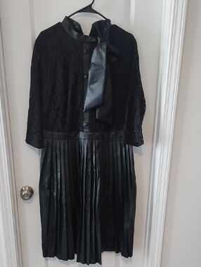 Eloquii Black Label Faux-Leather Garment